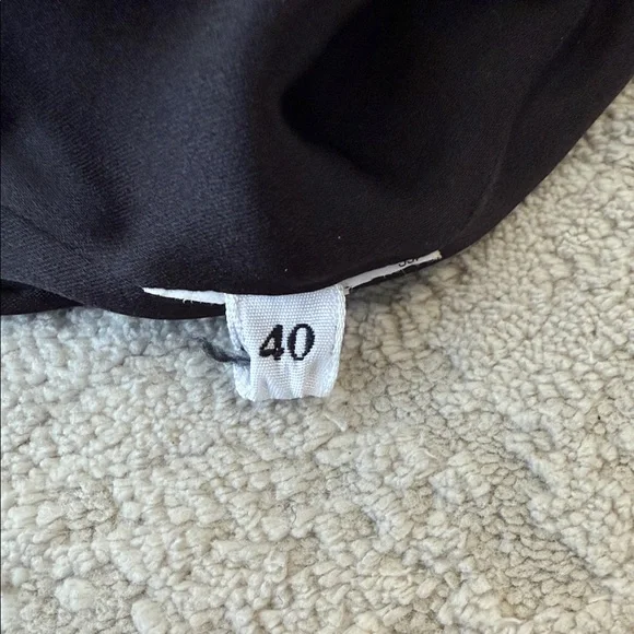 Dolce & Gabbana Black and White Floral Long Sleeve Dress - Picture 6 of 6